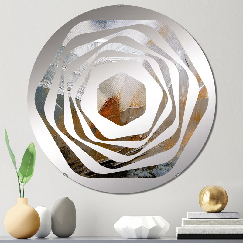Abbylynn - Miroir décoratif Amorphe, 31,4 po x 31,4 po