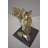 Baggs Man Playing the Violin Bronze Statue, Silver Finish - Size: 12"L x 9"W x 11"H.