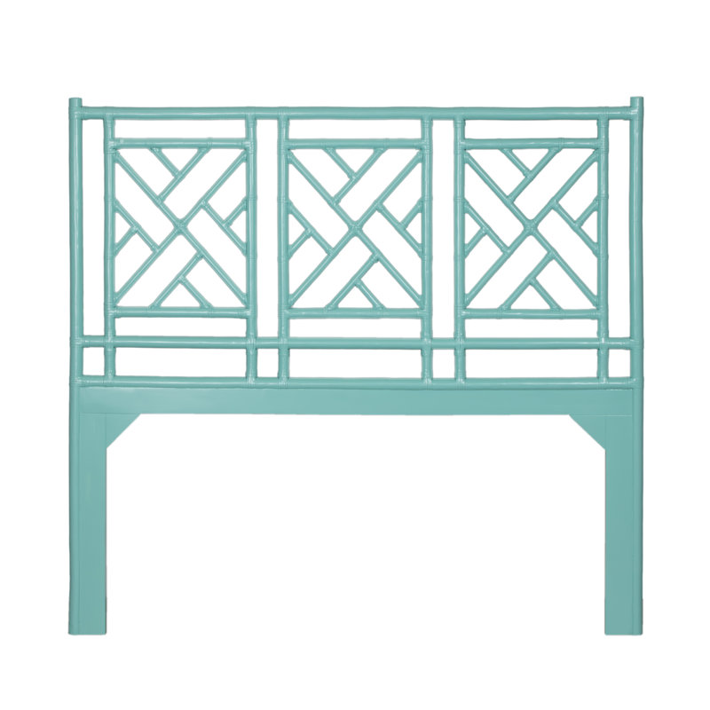 Chippendale Standard Bed, Queen, Turquoise