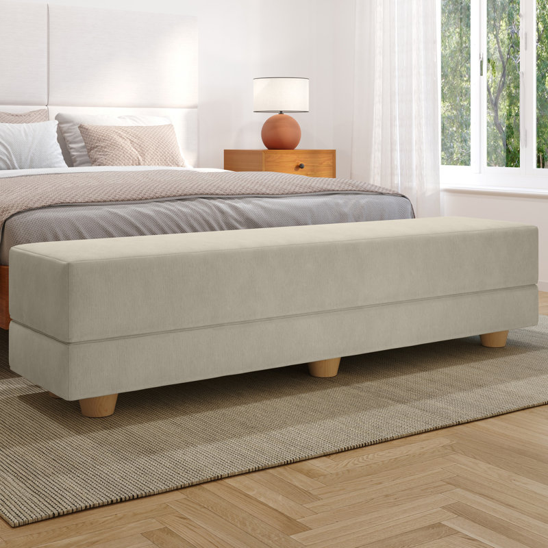 Banc convertible simple Palisades Camden, Ivoire