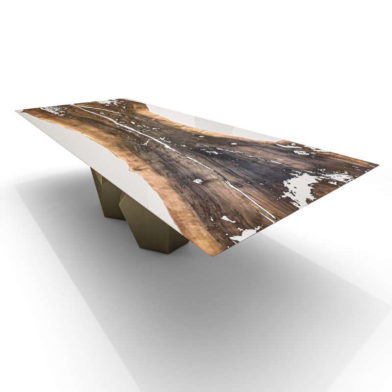 Table de salle à manger Medusa, H 29,5 po x L 120 po x l 48 po