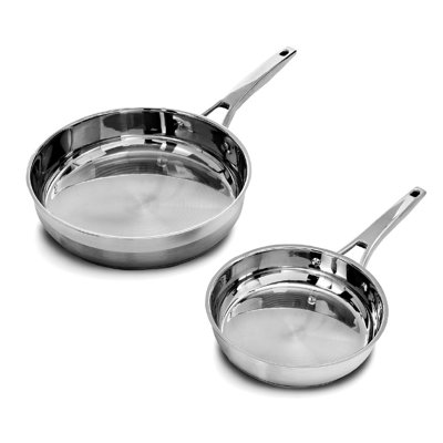 Blackmoor 2pc Pro Stainless Steel Frying Pan set