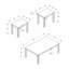Ensemble de table, ensemble 3 pièces, café, bout, côté, accent, stratifié, transitionnel-1750450670