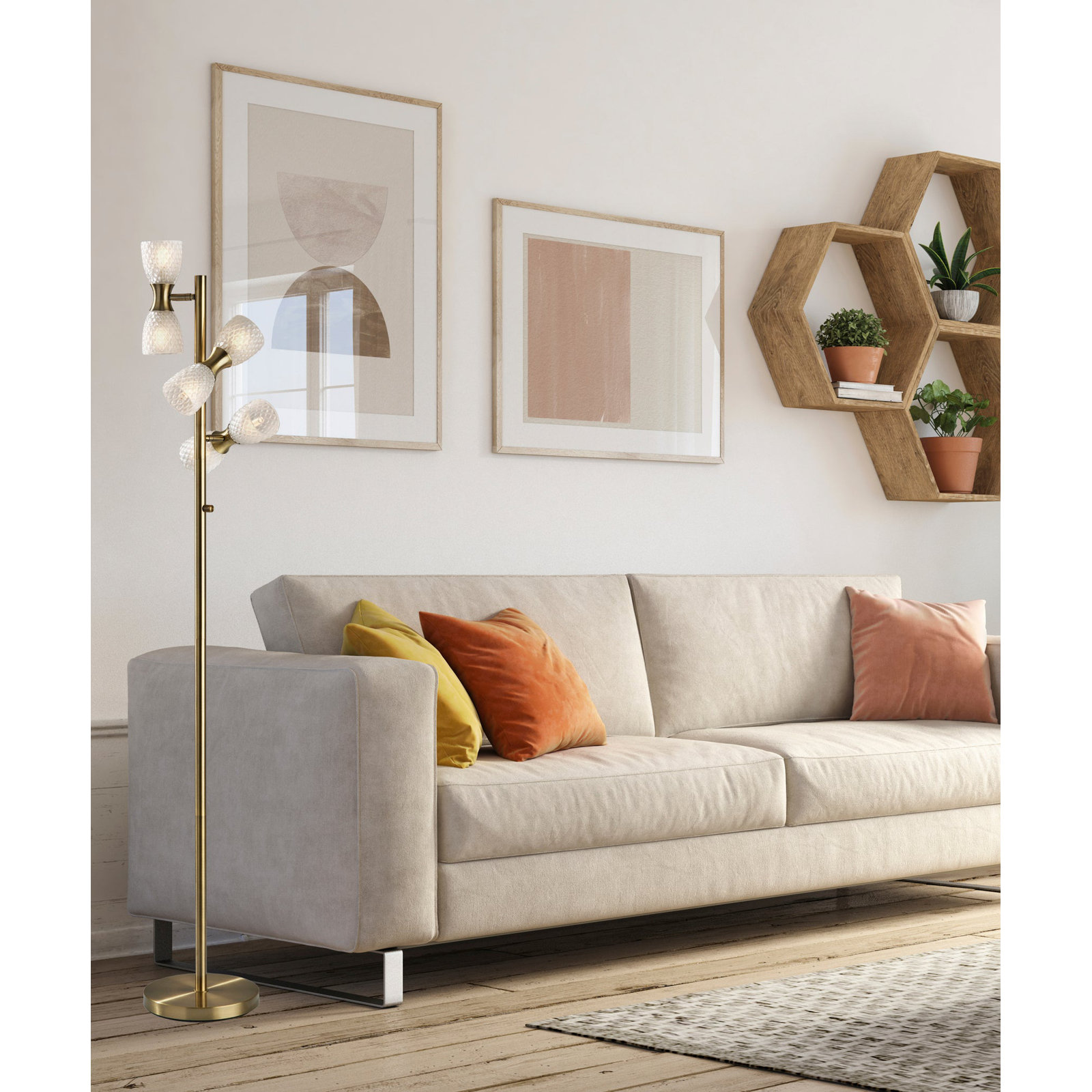 64.75'' Dimmable Floor Lamp