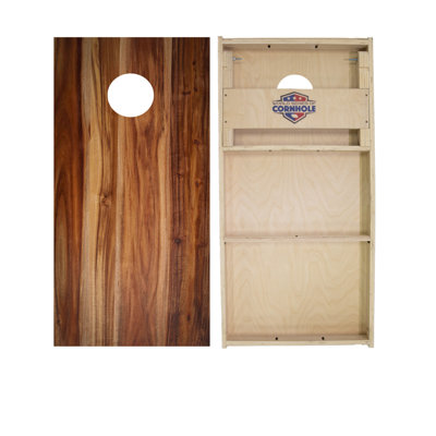 Acacia 2x4 Cornhole Board Set | Includes (2) Boards (8) Bags & Optional Accessories