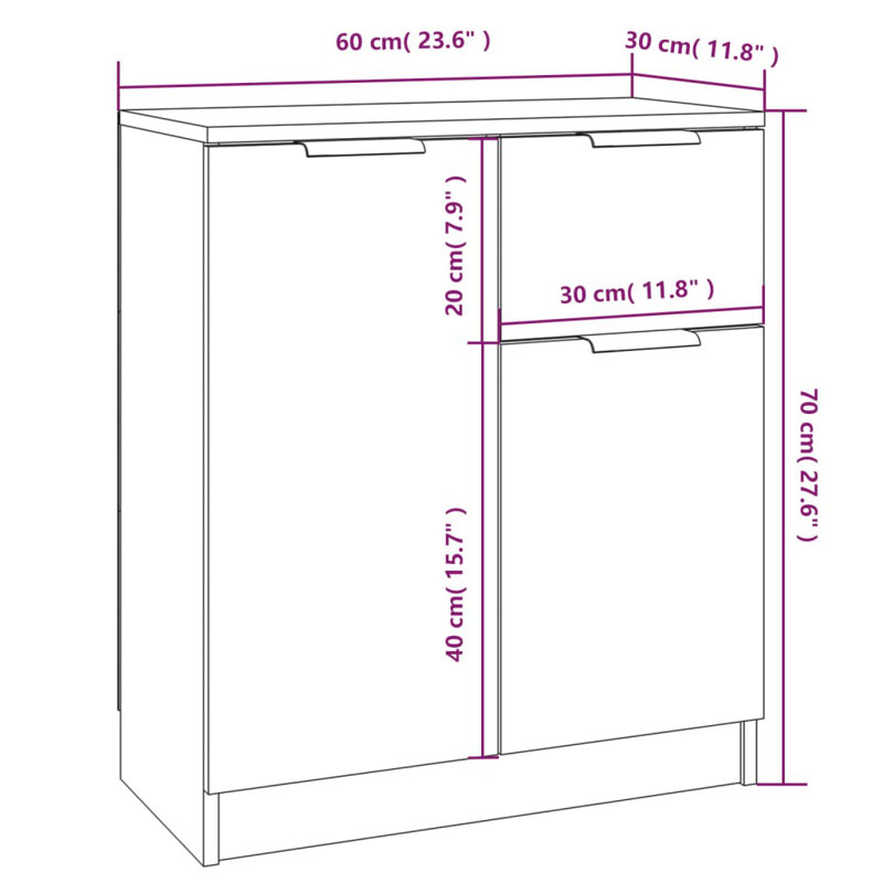 Jordano 2 - Door Accent Cabinet, White