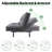 71" Couches For Living Room, Futon Sofa Bed With Foam And Adjust Backrest-114195369