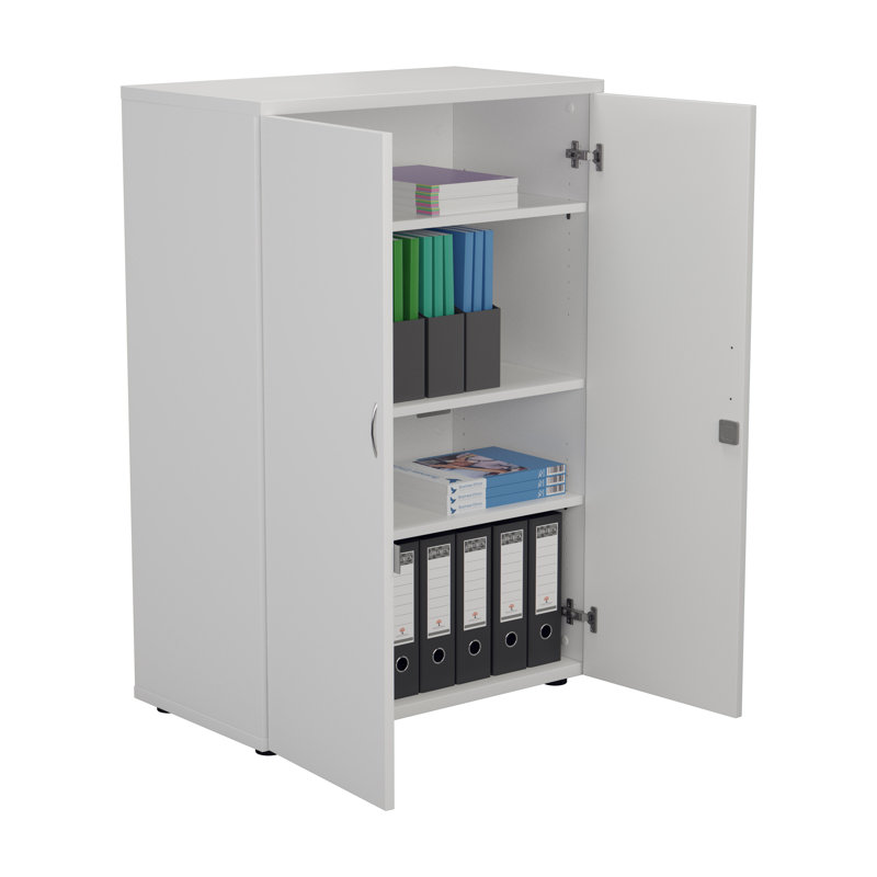 Buariki 2 -Door Storage Cabinet, White