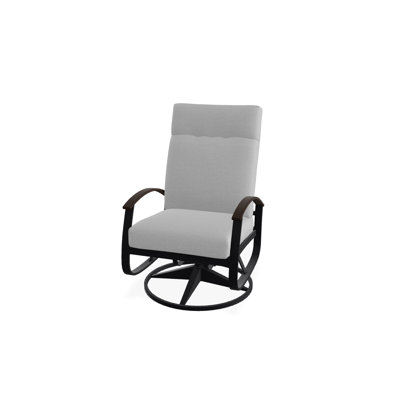 Chaise de patio pivotante avec coussins Askar