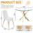 5 - Piece Glass Top Pedestal Dining Set-103144948-115186298