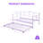 Daybed Sturdy Metal Day Bed with Steel Slat Support, Bed Twin with Arched Headboard, SofaBed-1127374843
