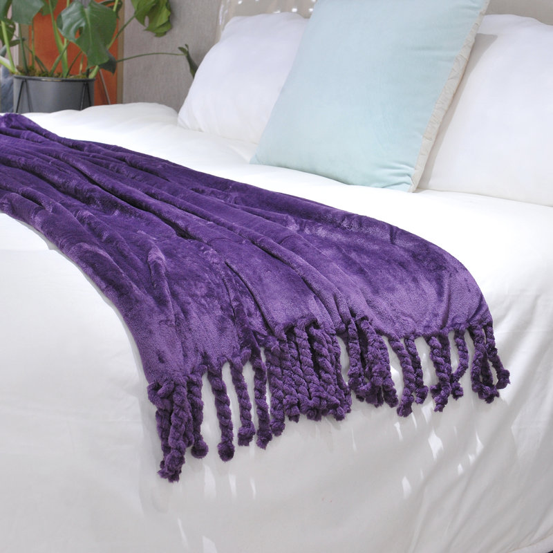 Throw Blanket, Blackberry Wine, 127cm x 152.4cm