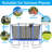 12FT Round Backyard Tranpoline with Safety Enclosure Net and T-Hook for Kids and Adults