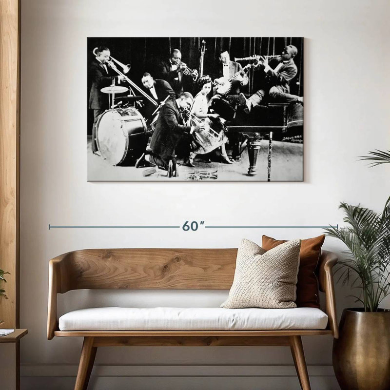 Abarca King Oliver's Creole Jazz Band, H 30 po x l 45 po