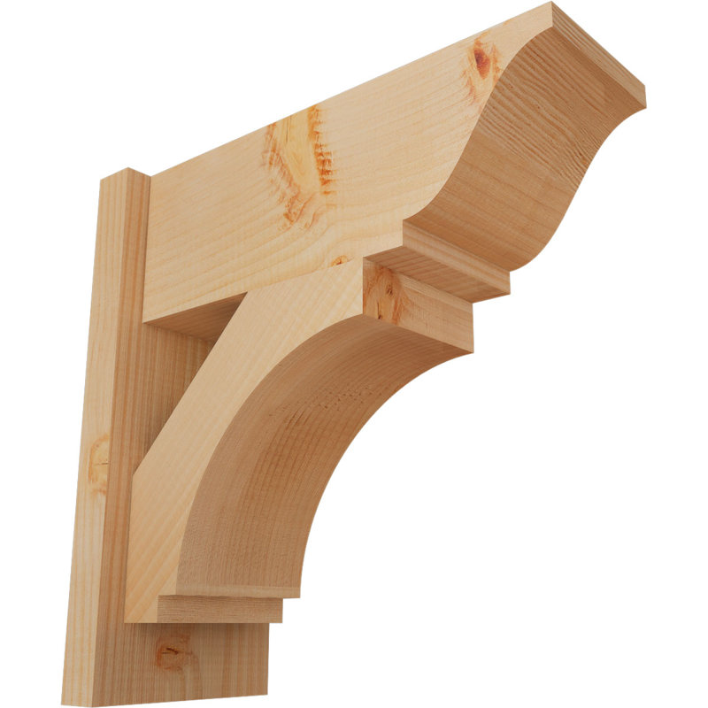 Persienne impériale traditionnelle, P 18 po x H 18 po, Sapin Douglas de 7 1/2 po (lisse)