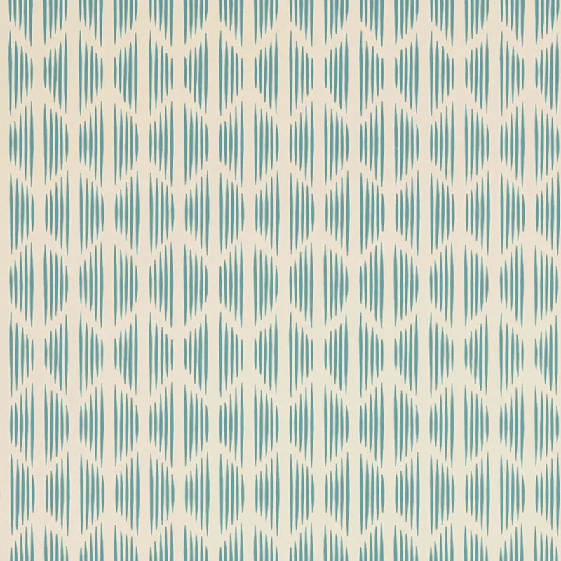 Schumacher x David Oliver Ovington Wallpaper, Blue