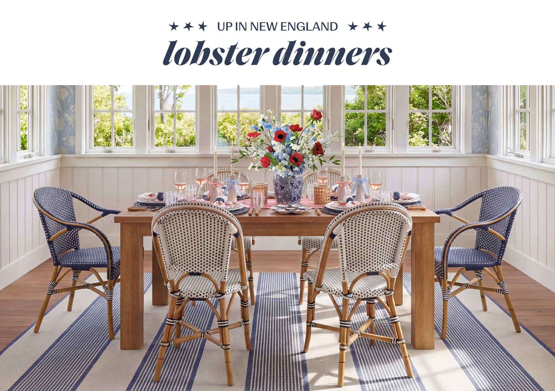 UP IN NEW ENGLAND lobster dinners