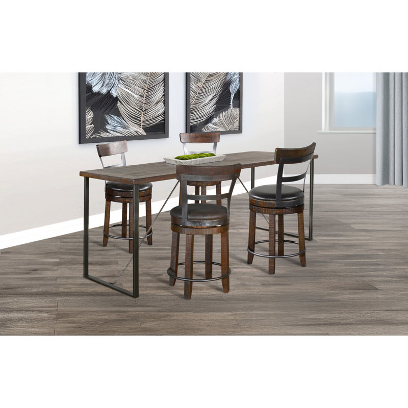 Sunny Designs Newport Counter Height Friendship Set, 5 Pieces: Table, 4 Chairs