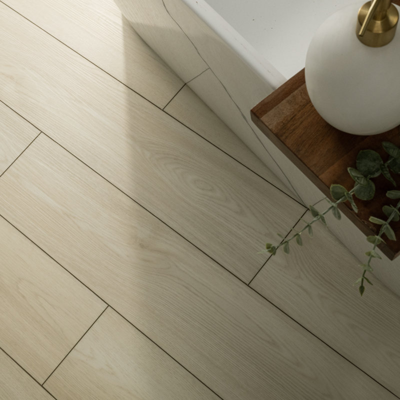 Woodbay Toasted Ivory 7 in. x 48 in. 5MM 20MIL Waterproof Rigid Core Luxury Vinyl Plank Flooring,  Toasted Ivory