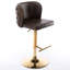 Fauteuil pivotant rembourré Modern Pu-1421015242-1421015232