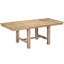 Table de salle à manger à rallonge 6 pièces Farmhouse 82 pouces avec repose-pieds, 4 chaises rembourrées et banc, 2 rallonges amovibles de 11 po, coussin-130154949-130154950-130154947