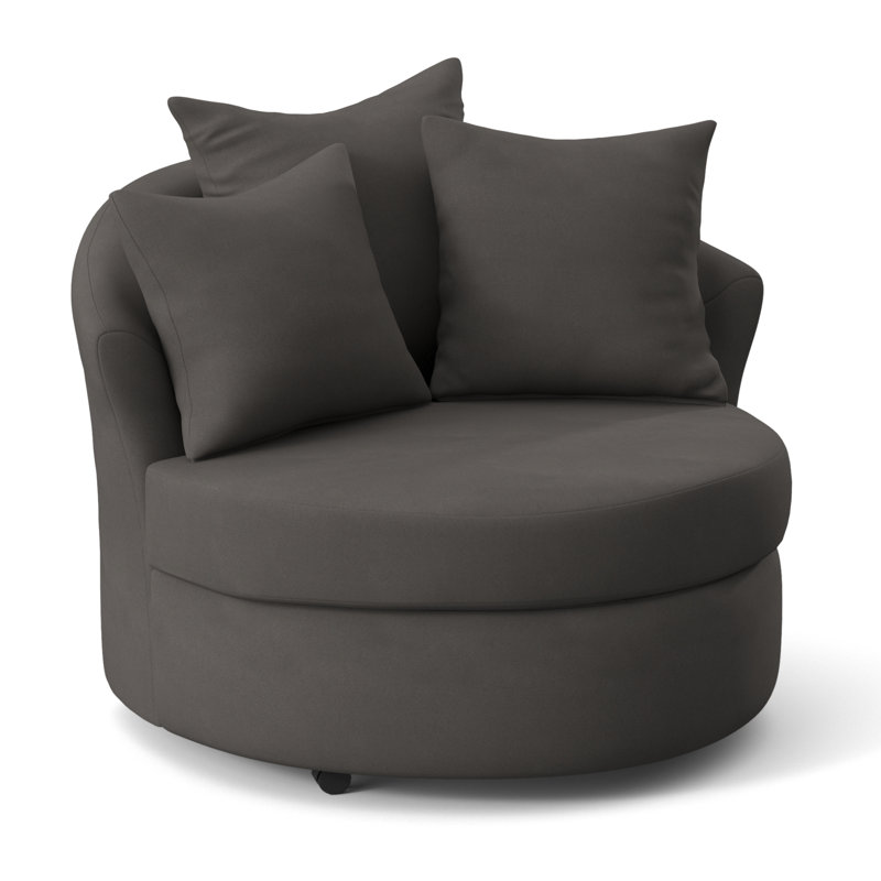 Fauteuil demi-tonneau Alsup, Graphite Bulldozer