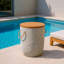 Table d'appoint Biban naturelle et grise