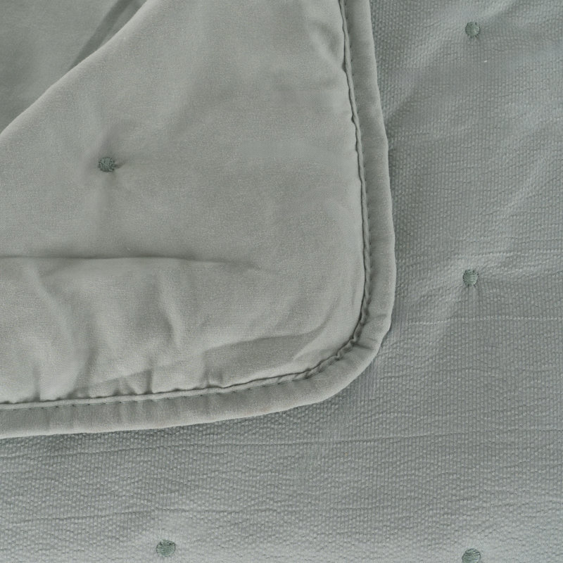 Polyester Quilt, W280 x L270cm, Green
