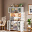 Armoire à café à DEL H 70,9 "avec prises et support à bouteilles de vin-1223836654