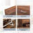 42" W 4-Flip Drawer Flat Top Shoe Cabinet With Silver Metal Handles-1088500262