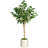 Artificial Ficus Tree in White Decor Pot-1084028229