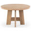 Beverley Round Wood 47 Inch Dining Table-1338026046