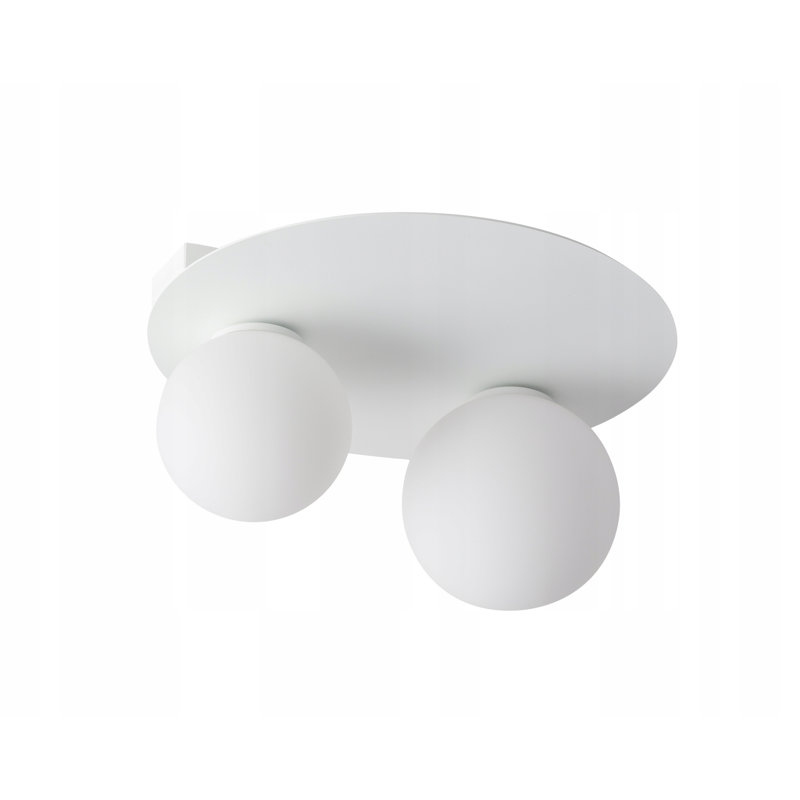 Wilhelmina Glass Flush Mount, Silver