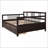 Full Size Solid Pine Wood Daybed with 2 Storage Drawers Espresso - Multi-Functional for Small Spaces-1670896194-1670896193
