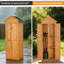 Weatherproof Outdoor Storage Shed With Lockable Doors For Patio, Backyard, And Lawn Equipment