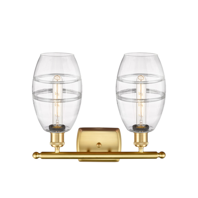 Bettylou 2 - Light Dimmable Vanity Light, Satin Gold, Clear