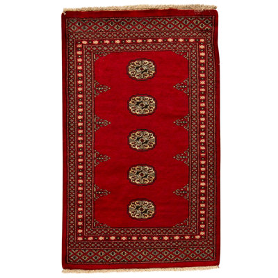  Tapis rouge noué à la main