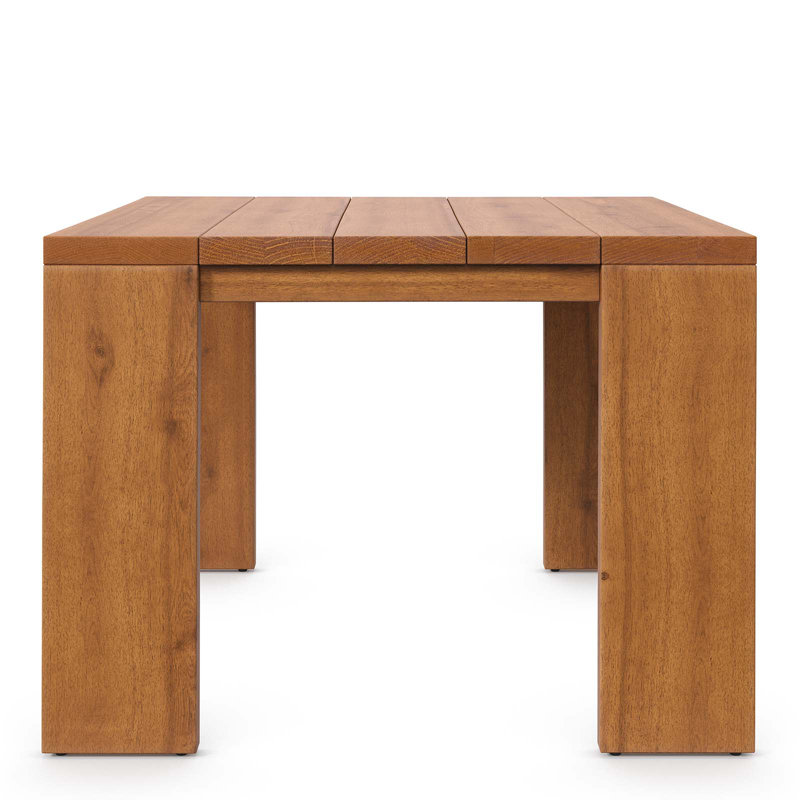 Tahoe Outdoor Patio Acacia Wood Side Table In Natural