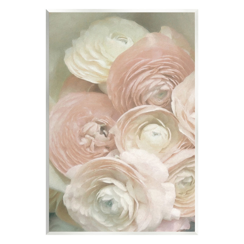 «Ranunculus Blooms», art mural par GraffiTee Studios, H 15 po x l 10 po