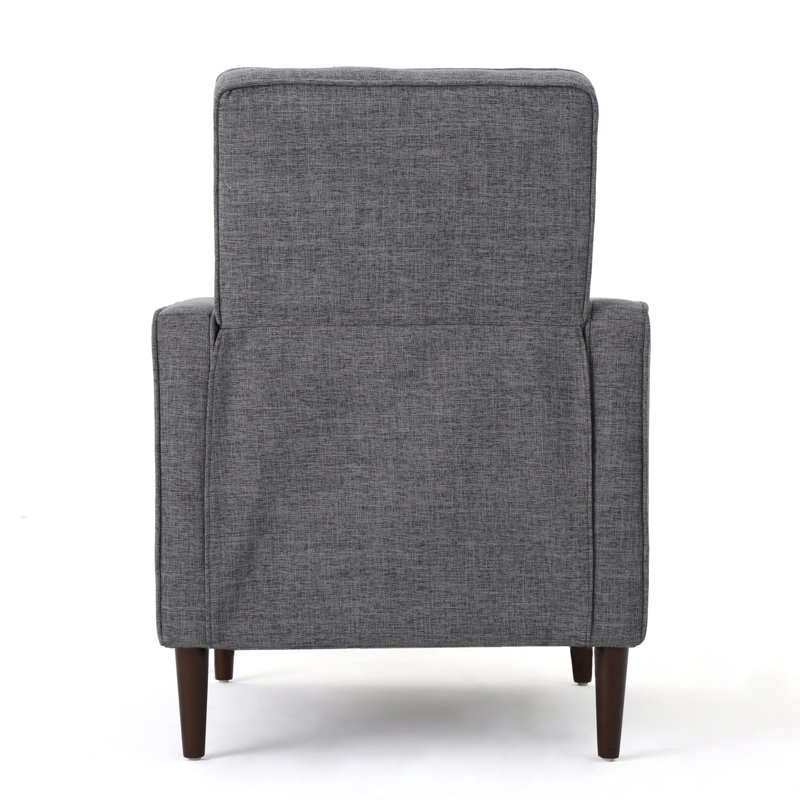 Upholstered Recliner, Gray 100% Polyester