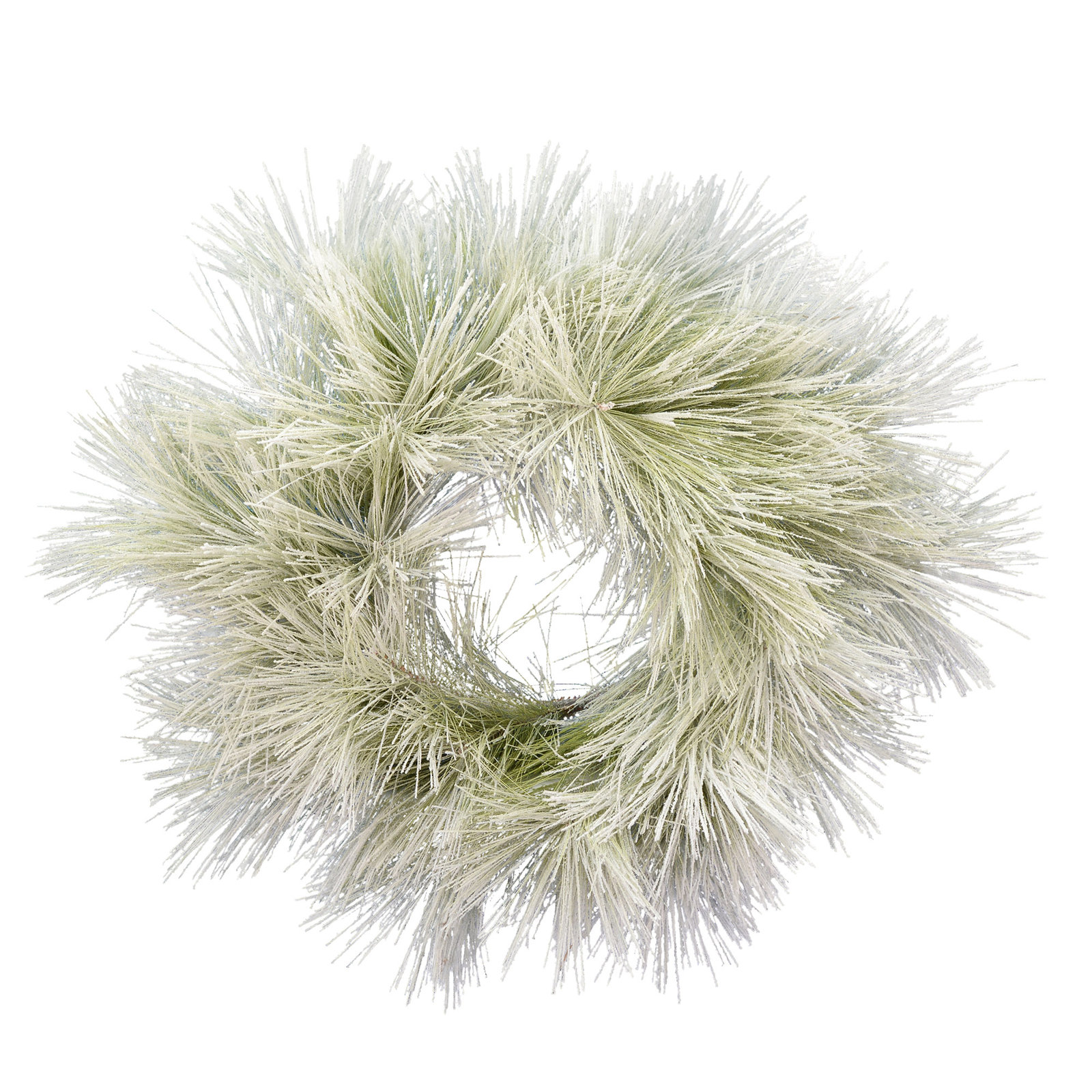 Flocked Coulter Pine Christmas Wreath, 20"