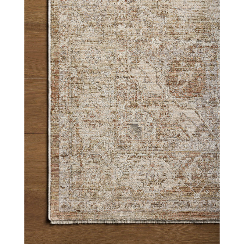 Tapis naturel / argile Loloi Kahmel, Rectangle 5 pi 3 po x 7 pi 9 po
