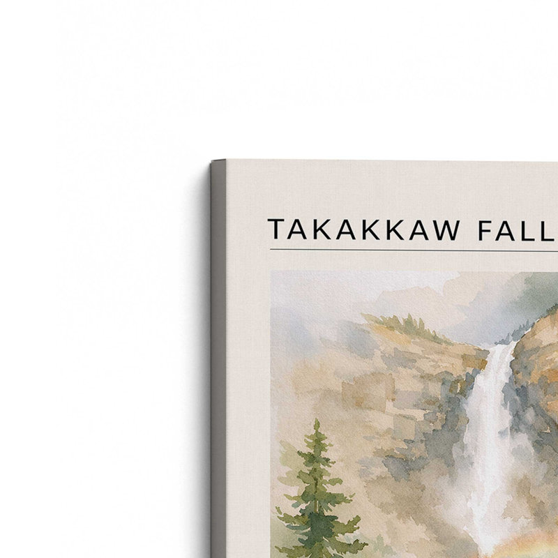 Ensemble de 2 impressions sur toile Takakkaw Falls & Marble Canyon, 12 po x 8 po, Toile tendue