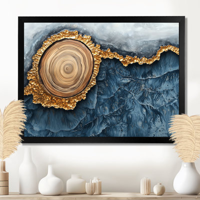 Winter Dam River Of Wood Slide And Crystal V - trees Large Wall Art