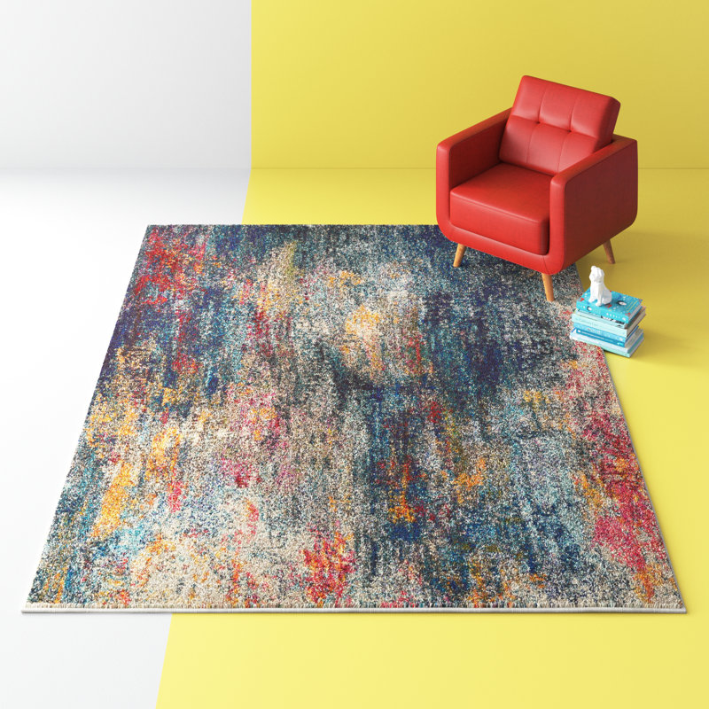 Armelia Abstract Indoor Rug, Rectangle 7'10" x 10'6"