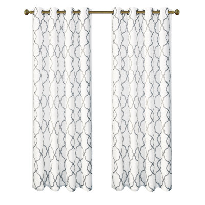 Brigit Semi Sheer Curtain Pair