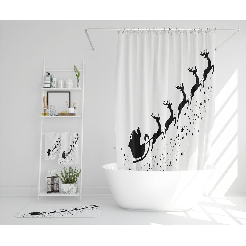 Lavenia Polyester Shower Curtain Set