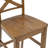 Solid Wood X-Back Counter Height Bar Stool-415048634