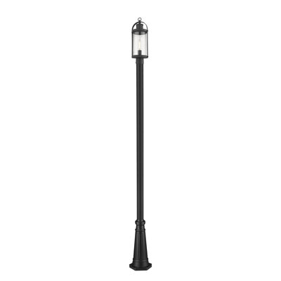 Lampadaire noir 1 lumière Vierra (double)