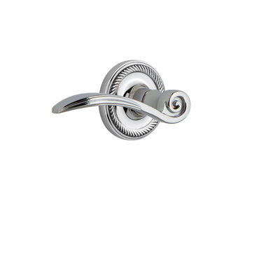Rope Rosette Privacy (Bed & Bath) with Swan Lever